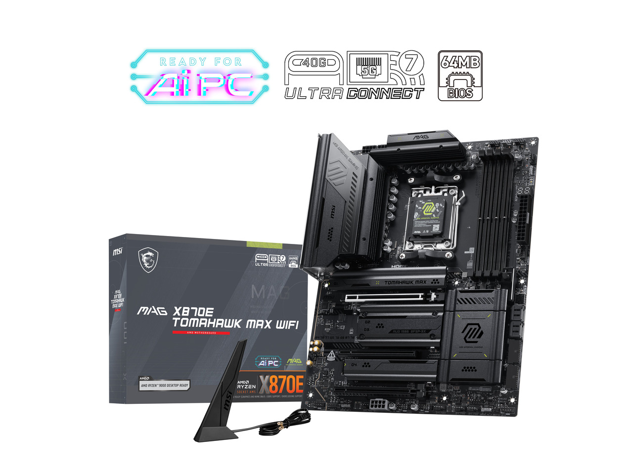 Msi Mag X870E Tomahawk Max Wif - đánh giá và giá X870E Atx Motherboard